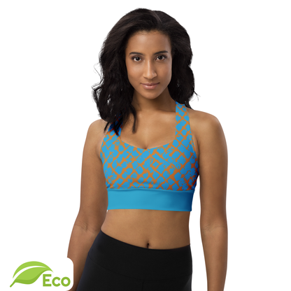 ECO "Octonyo" Sports Bra Blue Stripe