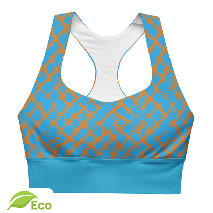 ECO "Octonyo" Sports Bra Blue Stripe