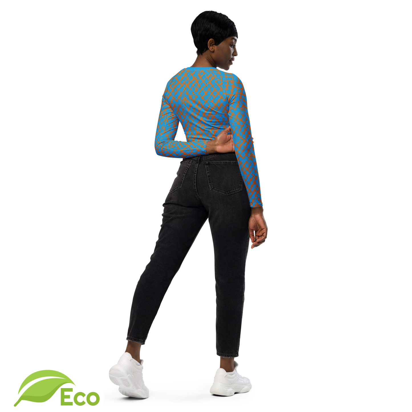 Eco "Octonyo" Long Sleeve Crop Top