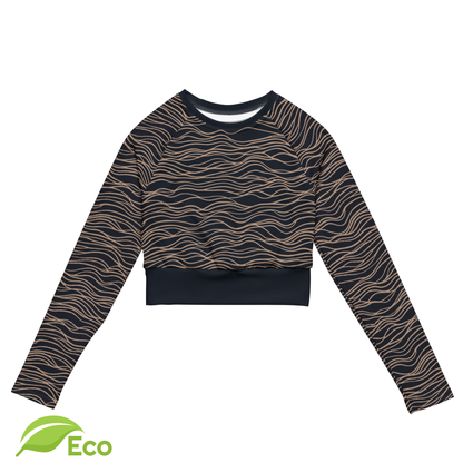 Top corto a maniche lunghe "Wavlyn" Eco