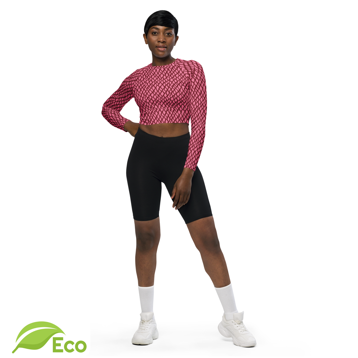 ECO "Zamio" Long Sleeve Crop Top