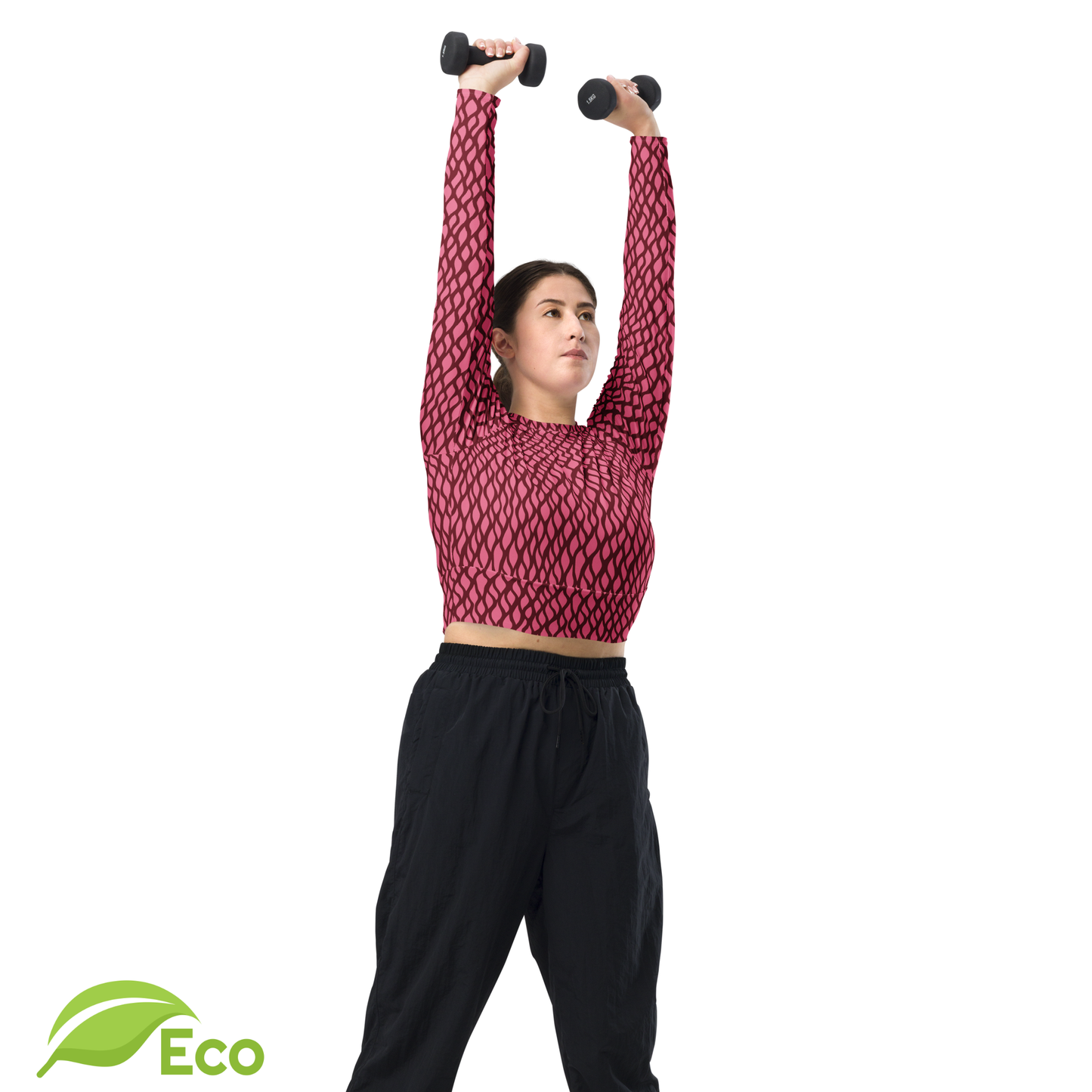 ECO "Zamio" Long Sleeve Crop Top