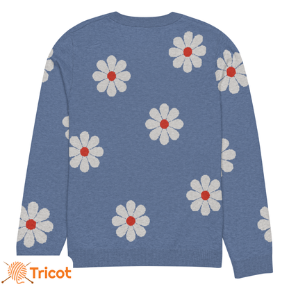 Sweat Classique Tricoté Unisexe "Flowers"