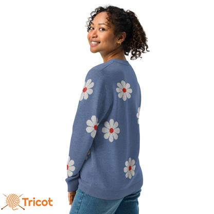 Sweat Classique Tricoté Unisexe "Flowers"