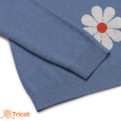 Sweat Classique Tricoté Unisexe "Flowers"