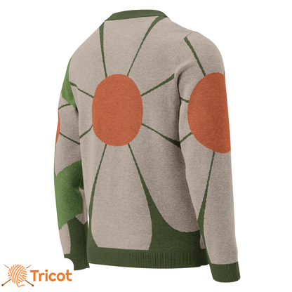 "The Biggest Flower" Unisex Knitted Classic Sweatshirt