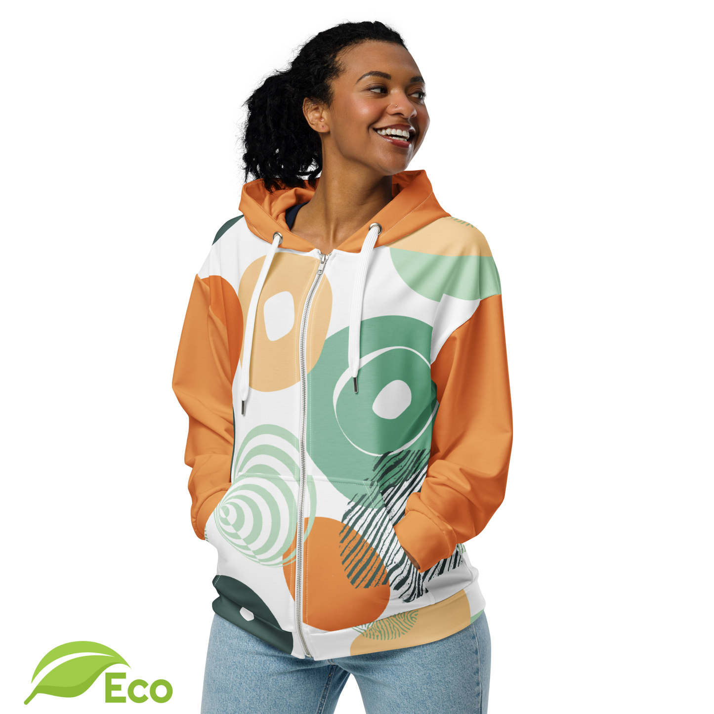 Sweat à capuche zippé ECO Unisexe "Vibulus"