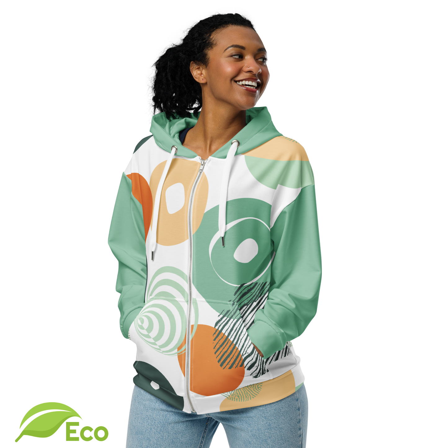 ECO Unisex "Vibulus" Zip-Up Hoodie