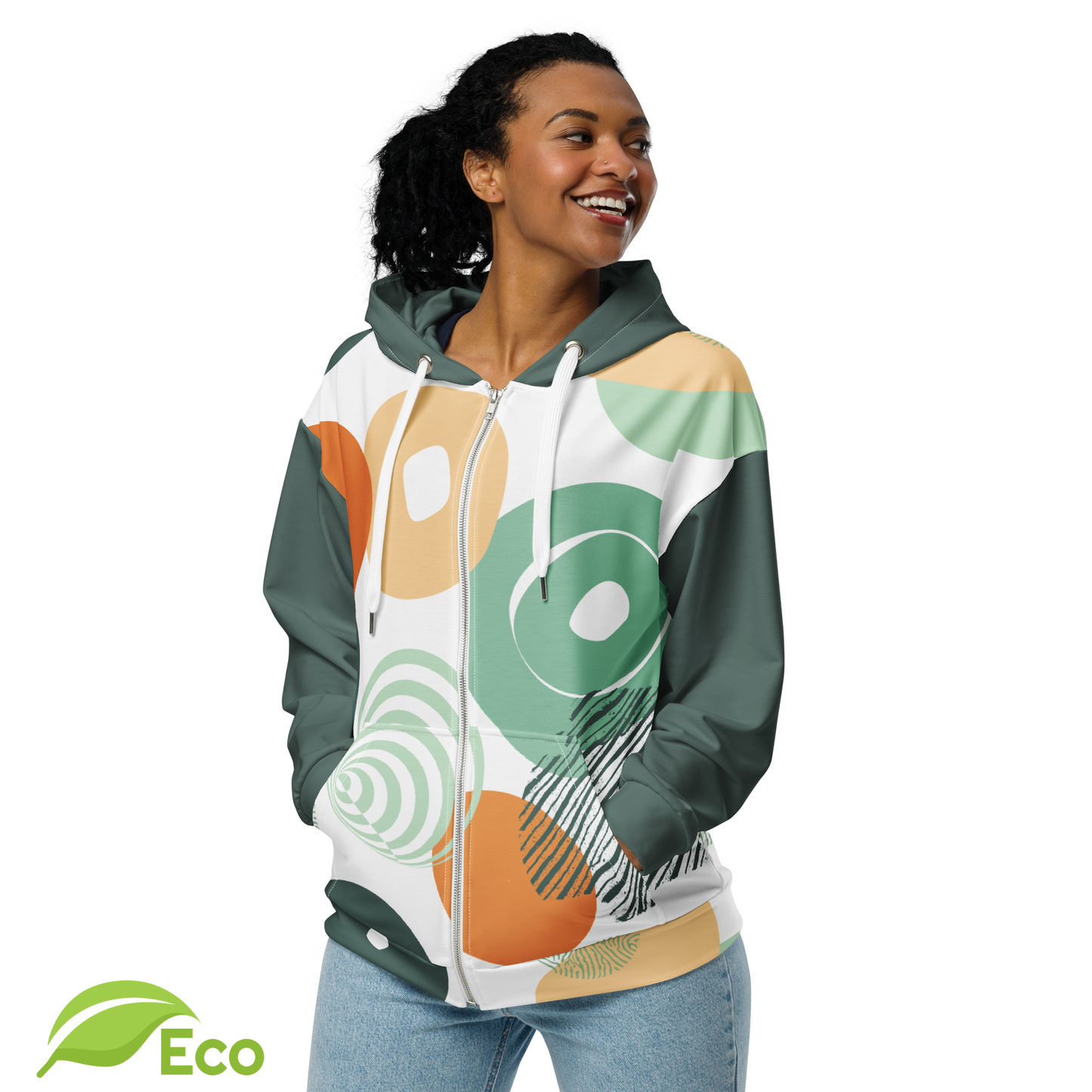 Sweat à capuche zippé ECO Unisexe "Vibulus"