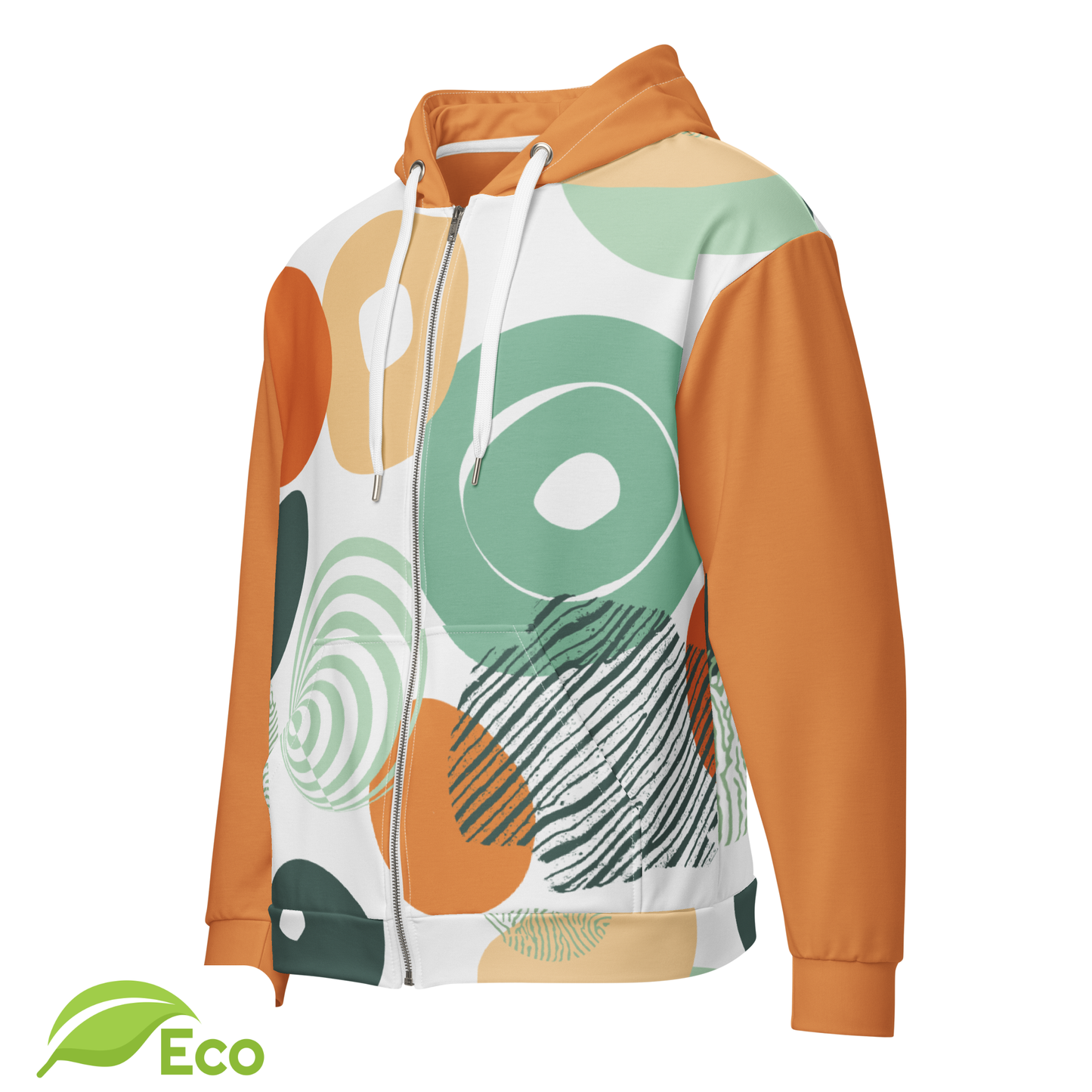 Felpa con cappuccio e zip "Vibulus" unisex ECO