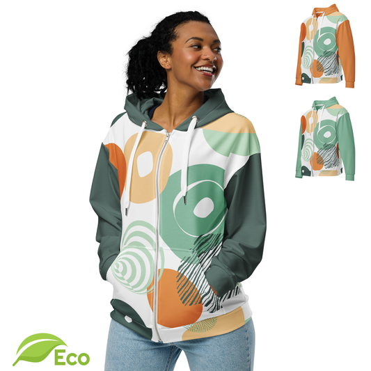 Sweat à capuche zippé ECO Unisexe "Vibulus"