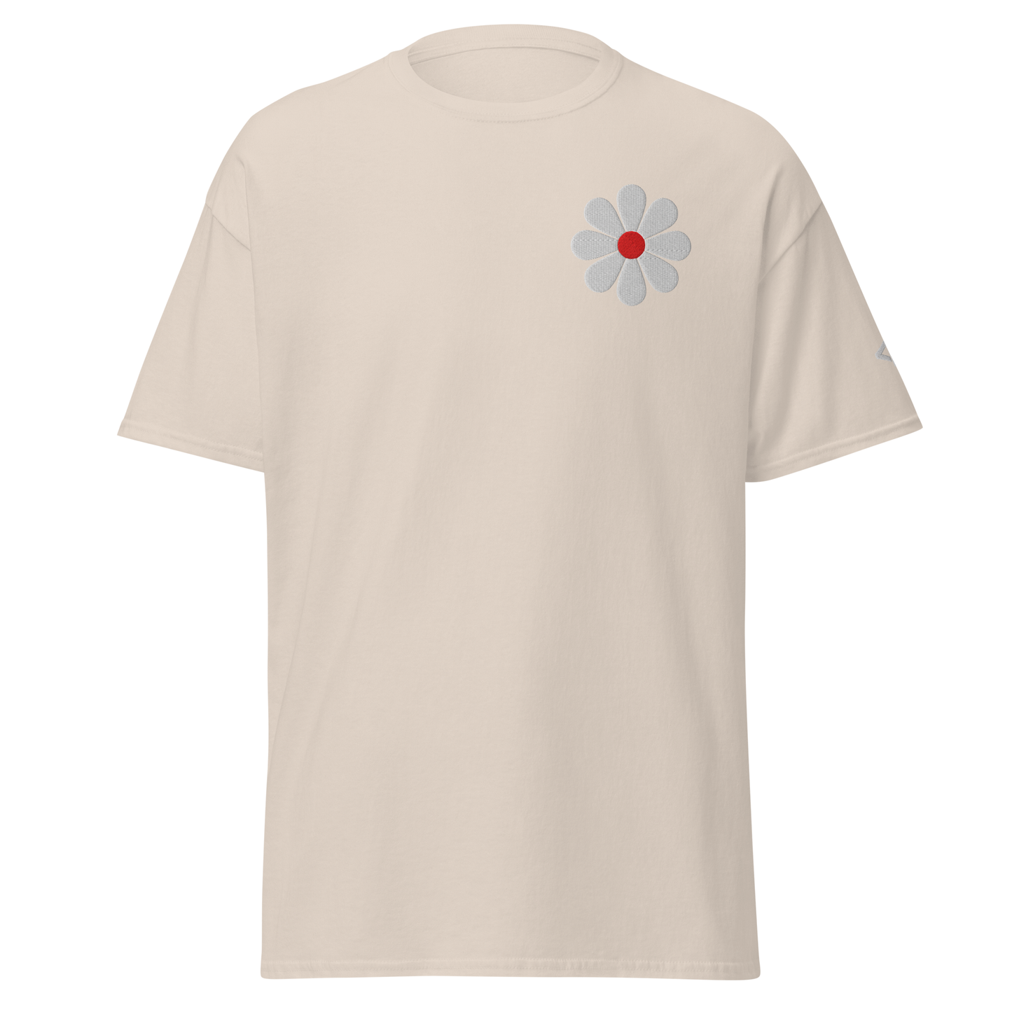 T-Shirt Classique Unisexe Broderie "Flower"