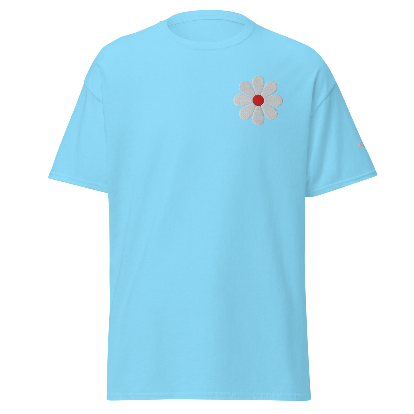 T-Shirt Classique Unisexe Broderie "Flower"