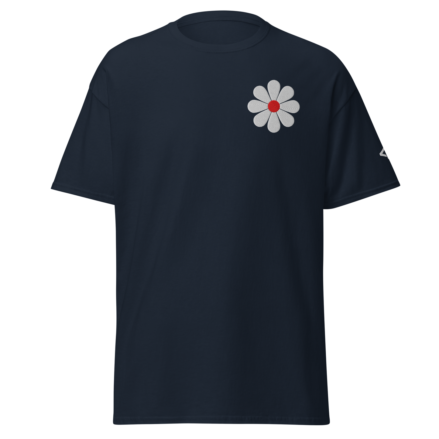 T-Shirt Classique Unisexe Broderie "Flower"