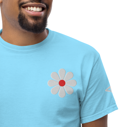 T-Shirt Classique Unisexe Broderie "Flower"