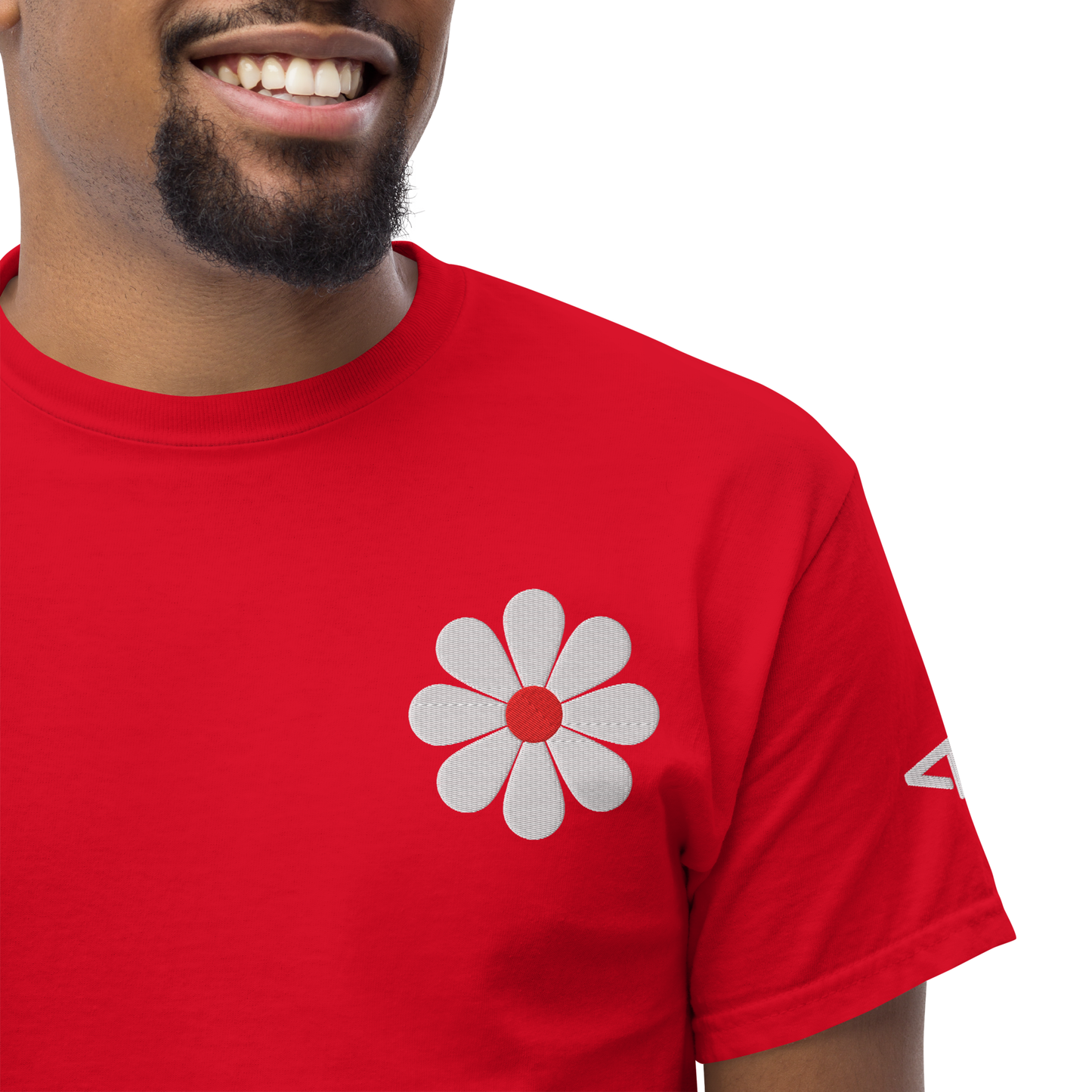 T-Shirt Classique Unisexe Broderie "Flower"