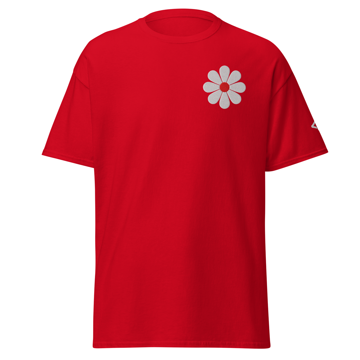 T-Shirt Classique Unisexe Broderie "Flower"