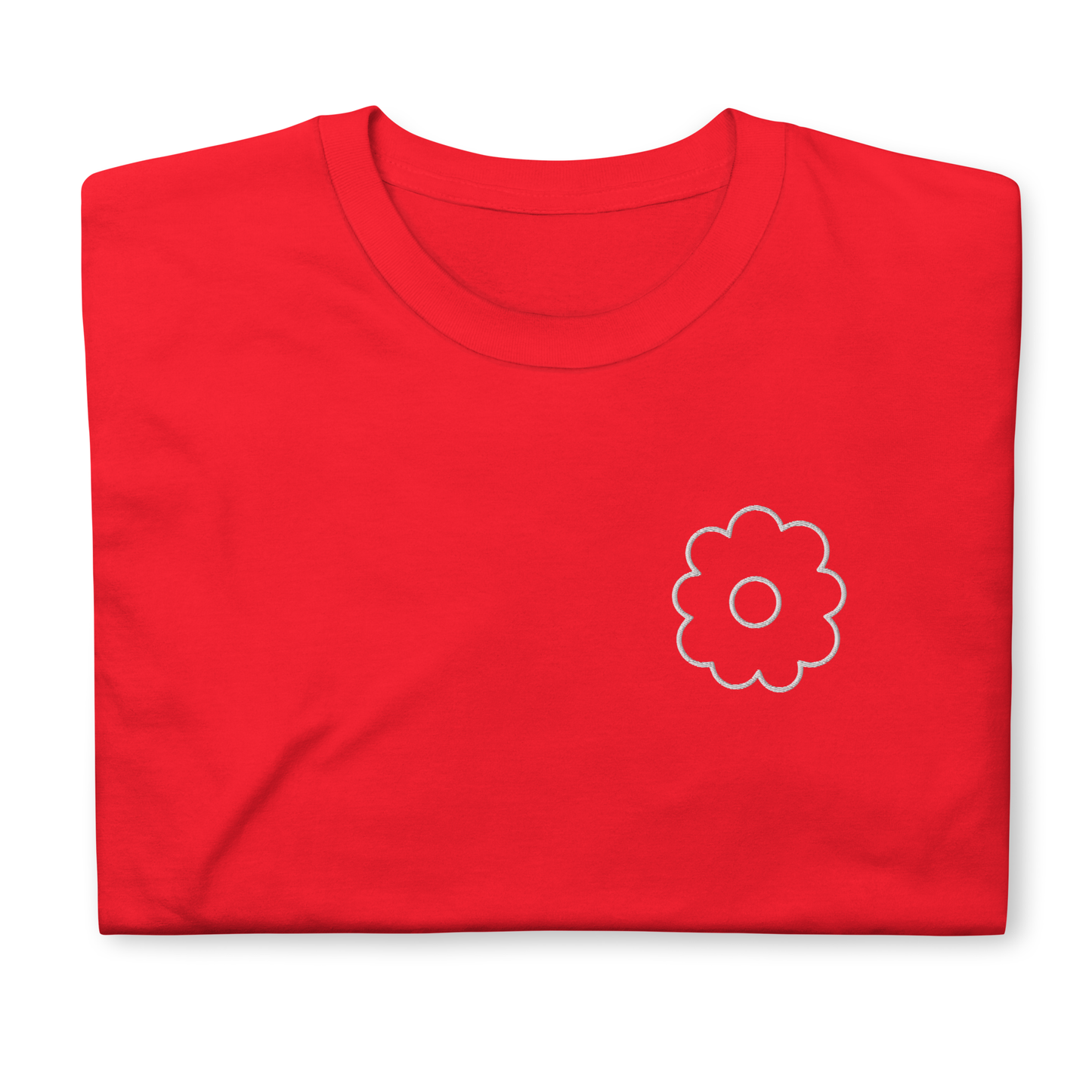 “Flower” Embroidery Softstyle T-Shirt