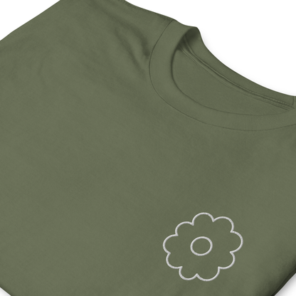 “Flower” Embroidery Softstyle T-Shirt