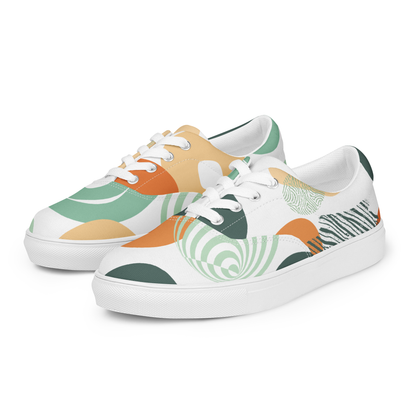 Women's canvas tennis shoes with laces "Vibulus"