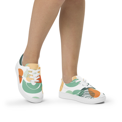 Women's canvas tennis shoes with laces "Vibulus"