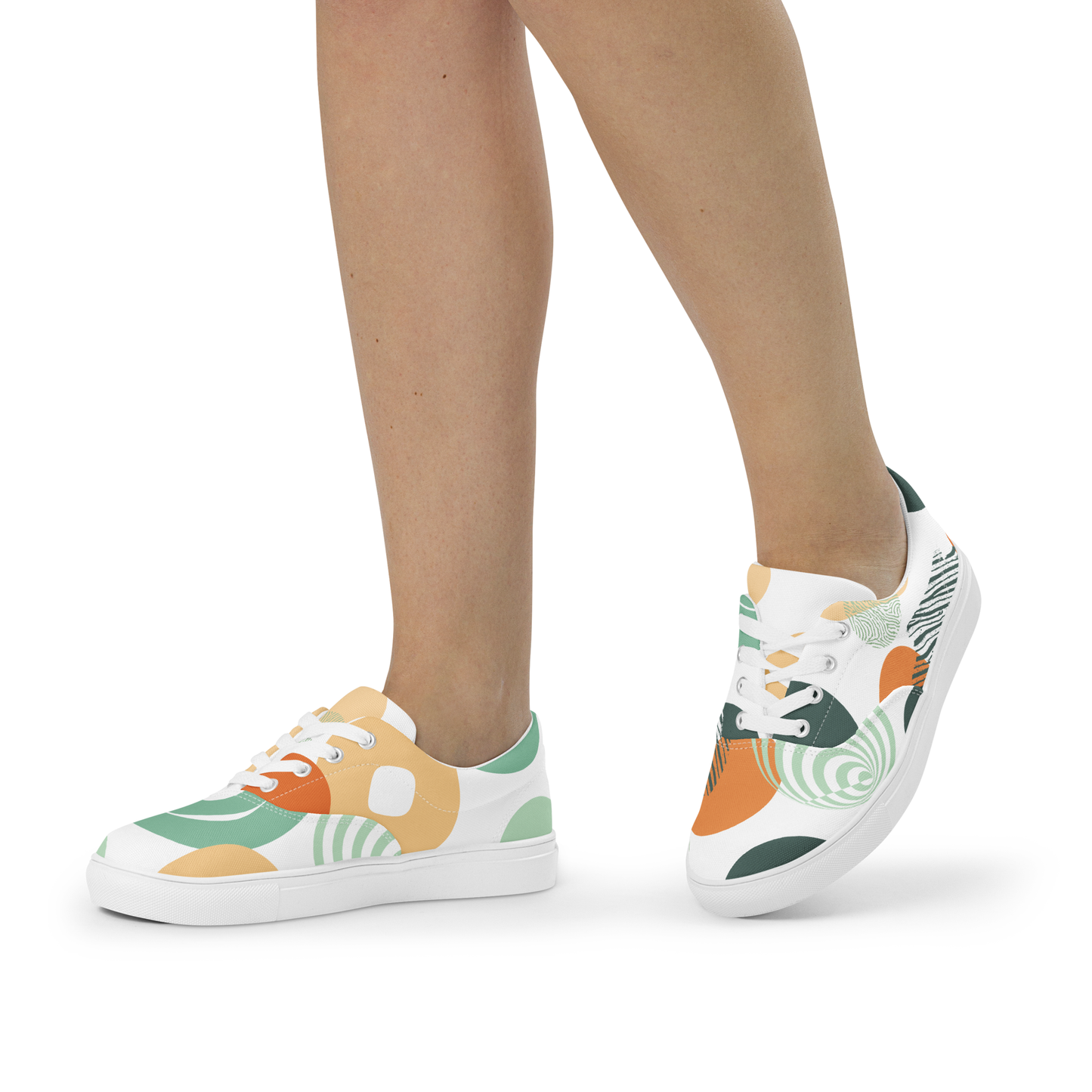 Women's canvas tennis shoes with laces "Vibulus"