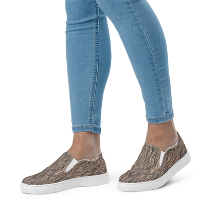 Women's "Wavlyn Reverse" laceless canvas tennis shoes